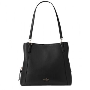 NWT Kate Spade Medium Triple Compartment Jackson Black Shoulder Bag